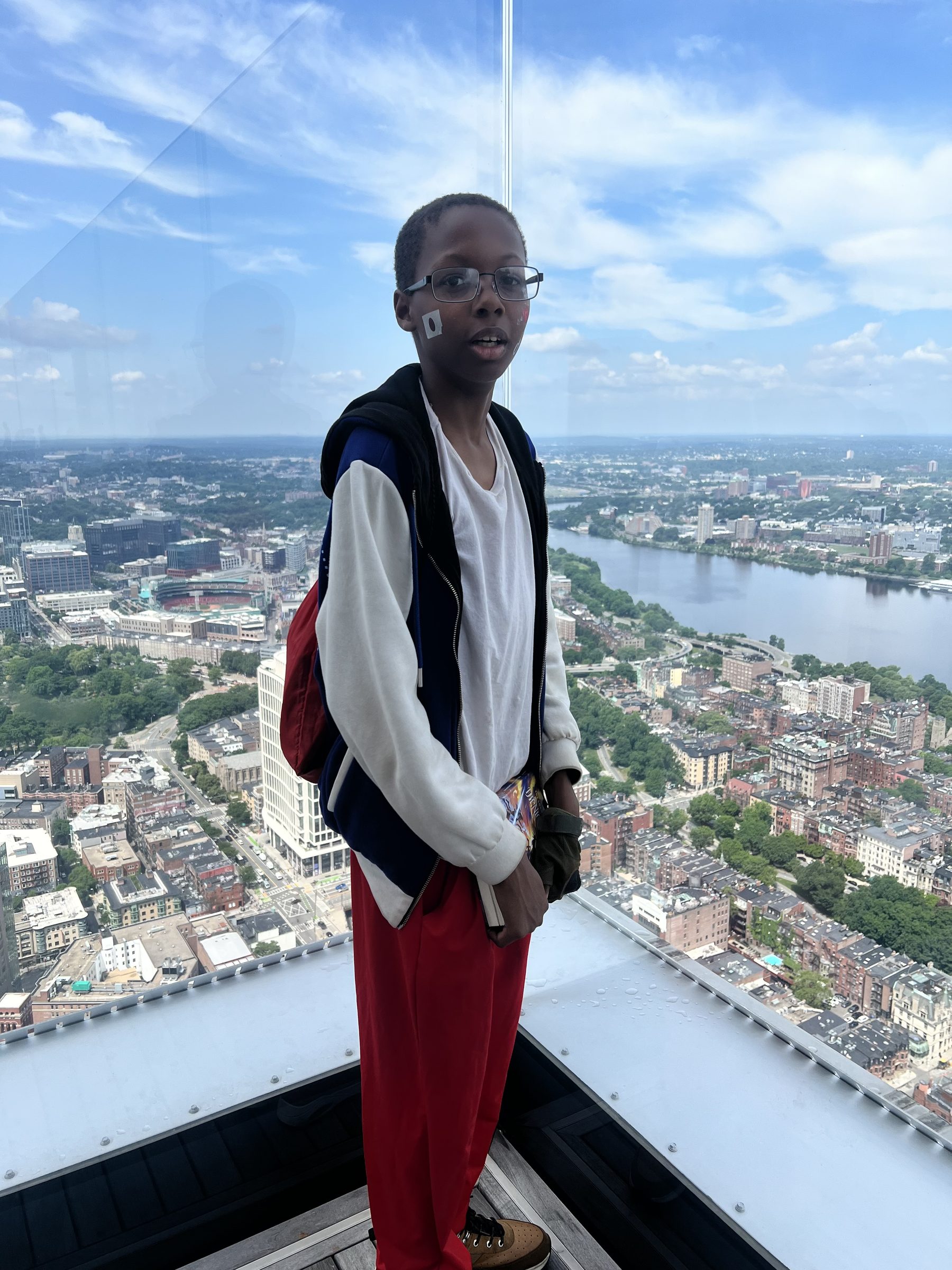 A Next Up Foundation student overlooking the city